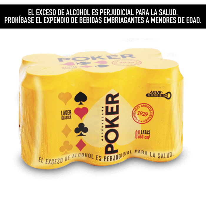 Cerveza Poker Lata 6und x 330 ml